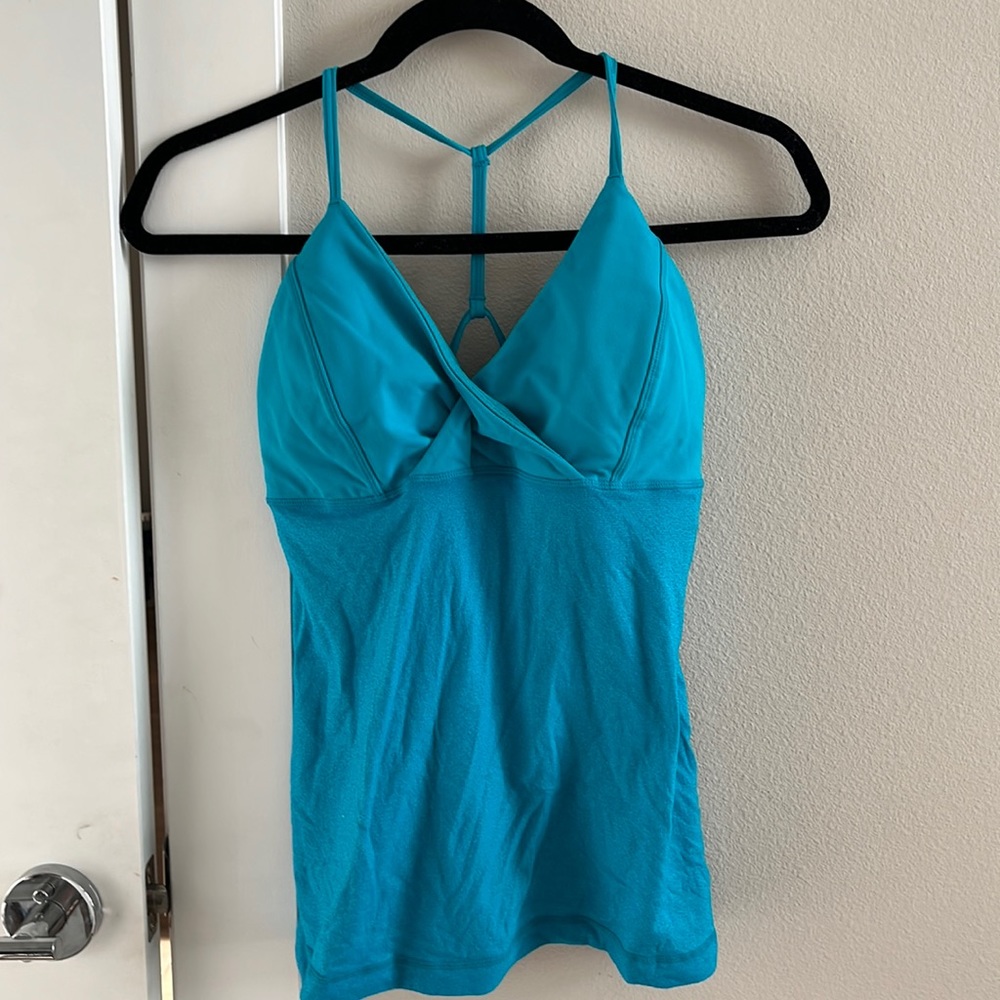 Lululemon light blue workout top